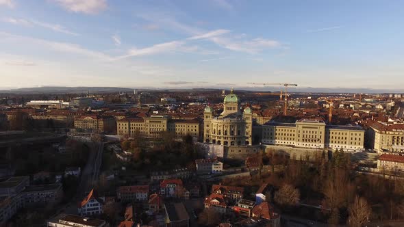 Aerial view of Bern 