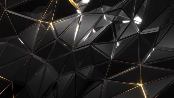 Low polygon Triangle Displacement Background