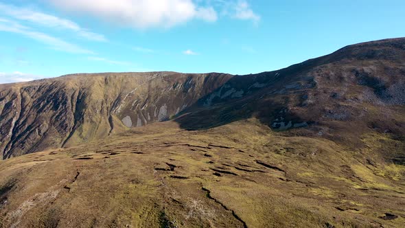 Aerial View of the Backside of Slieve League in County Donegal Ireland