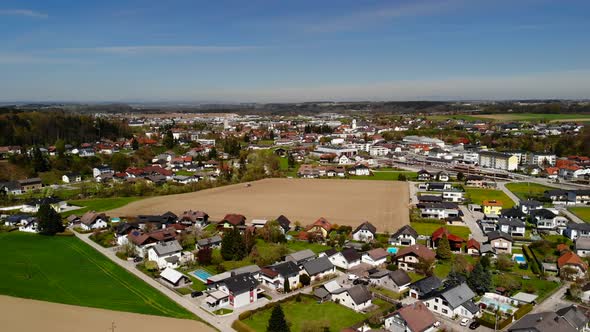 Drone Video of an Village in Upper Austria