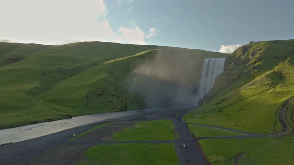 Skogafoss Waterfall in Iceland