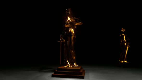 Golden Themis Statue
