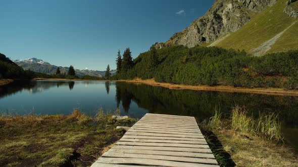 Wiegensee lake in Austria mountain, the most beautiful in Austria 2021