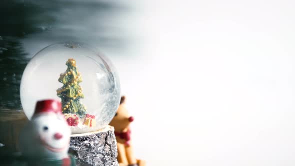 Christmas Globe With Copy Space Background