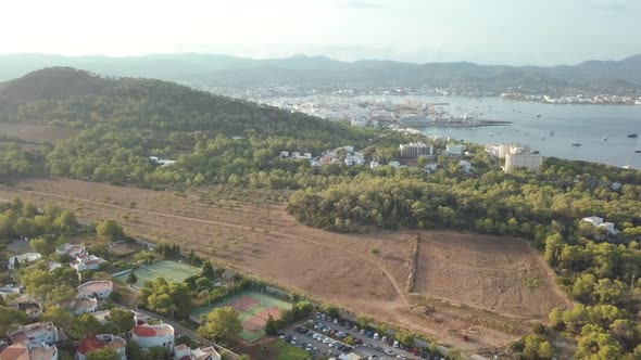 Ibiza drone coast view (Spain)