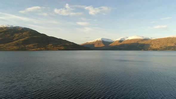 Scottish Loch and Trees in the Winter