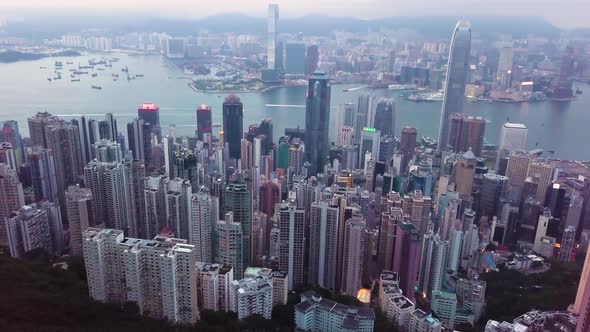 Victoria Harbour Aerial Footage