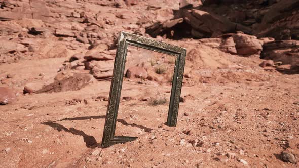 Very Old Wooden Frame in Grand Canyon