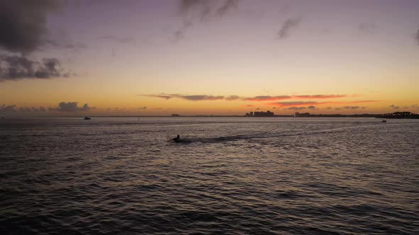 Jet Ski at Sunset