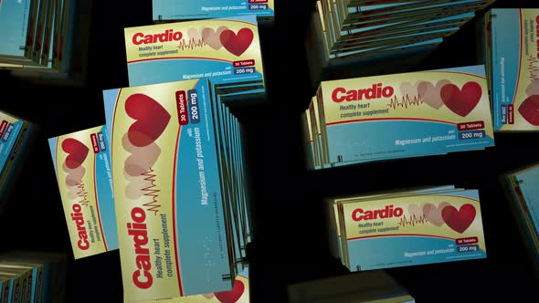 Cardio medicine pills in packs procurement loop alt