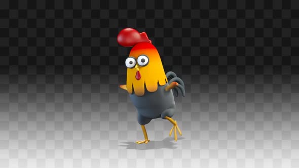 Rooster Dancing Dance Running Man