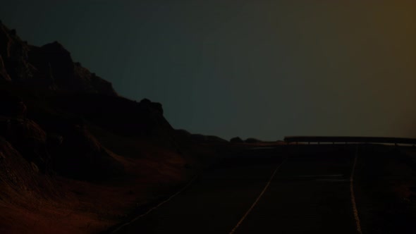 Abandoned Road at the Atlantic Coast of Scotland