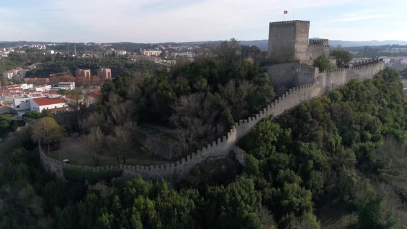 Medieval Templar Knights Castle in Leiria