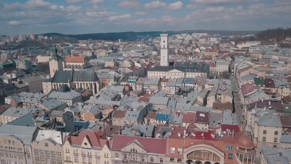 Aerial City Lviv