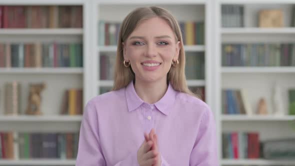 Woman Talking on Online Video Call