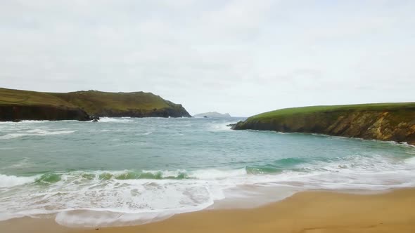 View of beautiful coastal landscape 4k