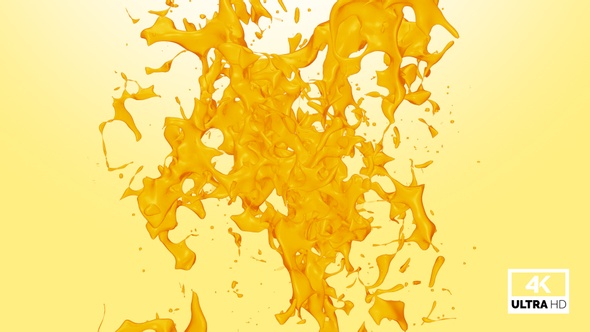 Mango Juice Splash Collision