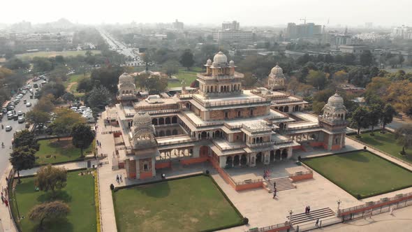 Ram Niwas Garden, garden situated in Jaipur city. Aerial view 