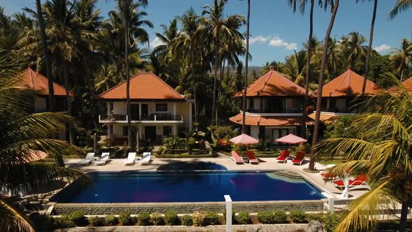 Hotel with Pool on the Sea Coast Bali