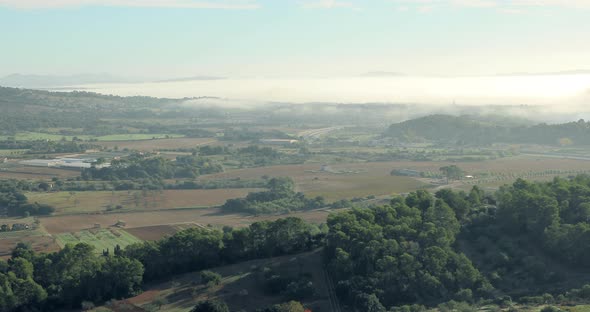 Agricultural Fields in the Mountains