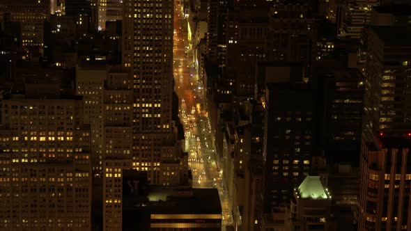 Manhattan New York City Skyscrapers Cityscape Buildings View Background