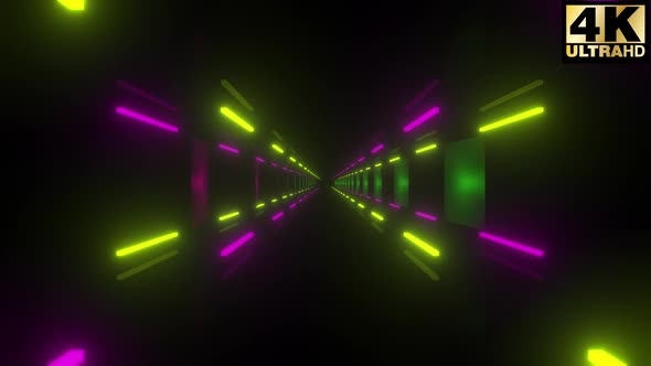 Psychedelic Neon Shape Vj Loop Pack 4k