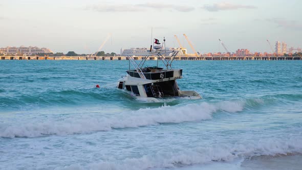 Sunken Yacht (Wrecked On The Coast)