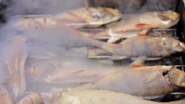 The Process of Smoking of Fish