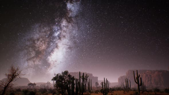 The Milky Way Above the Utah Desert USA