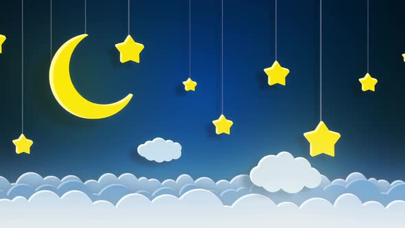Night Sky Background & Stars Moon Background alt
