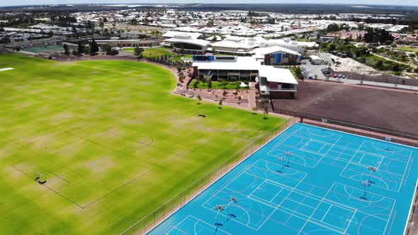 Aerial View of a School