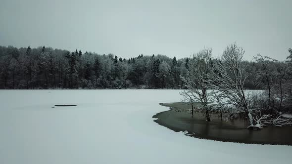 Winter River In The Village Of Verkhovye 04