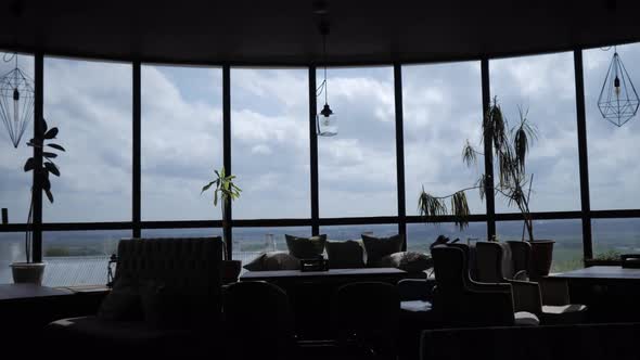 Beautiful Panoramic Window in a Loft on a High Floor