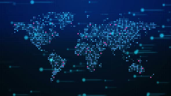 Digital World Map 4 K alt