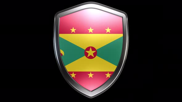 Grenada Emblem Transition with Alpha Channel - 4K Resolution