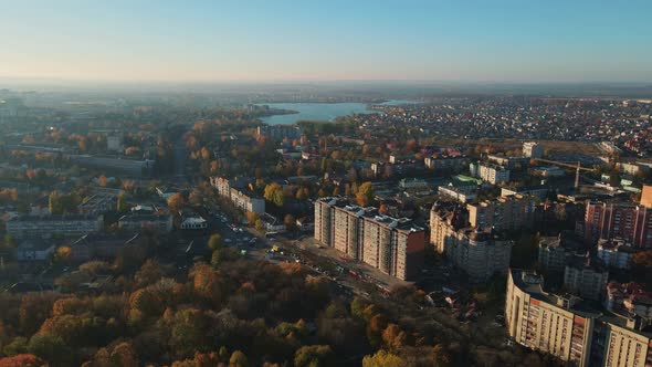 Autumn City of Rivne Ukraine Istanbul District