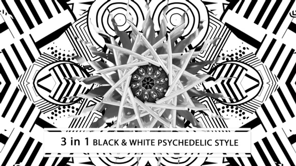 Black And White Psychedelic Style