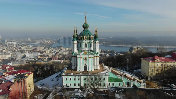 Aerial Flyover of Saint Andrew's Church