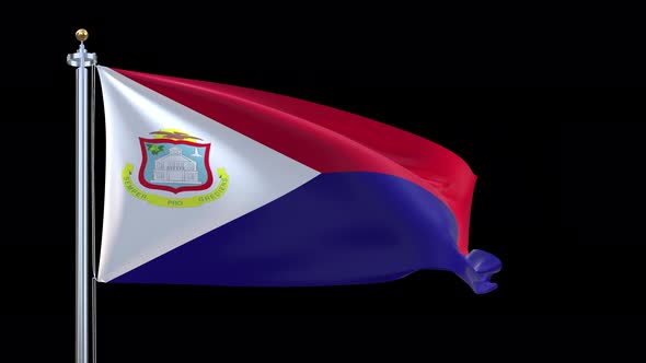Saint Martin Waving Flag