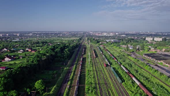 Depot with a Large Number of Railway Lines