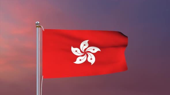 Hong Kong Flag 4k