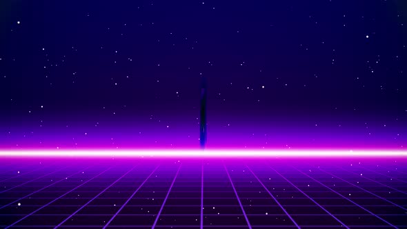 Retro style 1980s alt