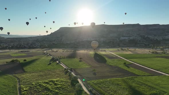 The Cappadocia region of Turkey is the most popular location in the world for hot air ballooning.