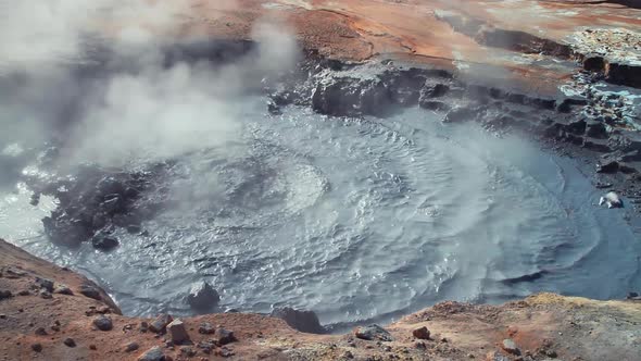 Iceland Volcanic Field Fumarole Hot Spring