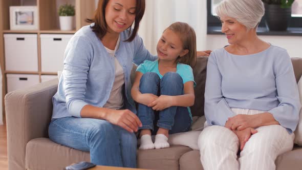 Mother, Daughter and Grandmother Taking Selfie 2