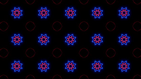 Abstract looping animated background. Motion Graphics Pattern. VJ style