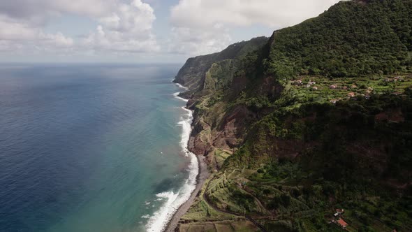Ocean Coast of Madeira Island