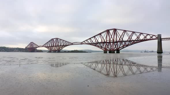 The Forth Railway Bridge in Edinburgh Scotland