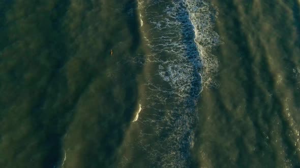 Epic Drone Flight Over Sea Waves