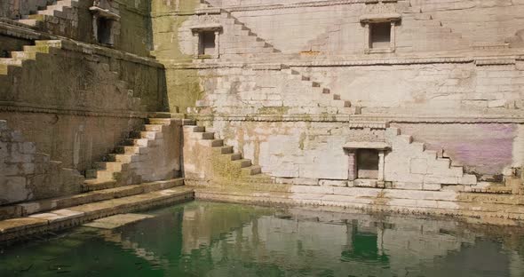 Water Storage Inside Toorji Ka Jhalra Baoli and Stepwell - One of Water Sources in Jodhpur